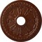 Ekena Millwork Raymond Medallion (Canopies up to 5 1/8"), 18 1/8"OD 3 5/8"ID x 1 1/8"P, Burnished Mahogany Crackle CM18RABMC - alternate 1